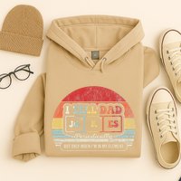 I Tell Dad Jokes Periodically Retro Style Hoodie