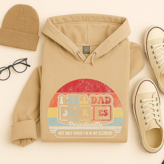 I Tell Dad Jokes Periodically Retro Style Hoodie