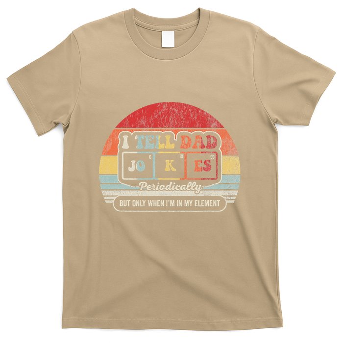 I Tell Dad Jokes Periodically Retro Style T-Shirt