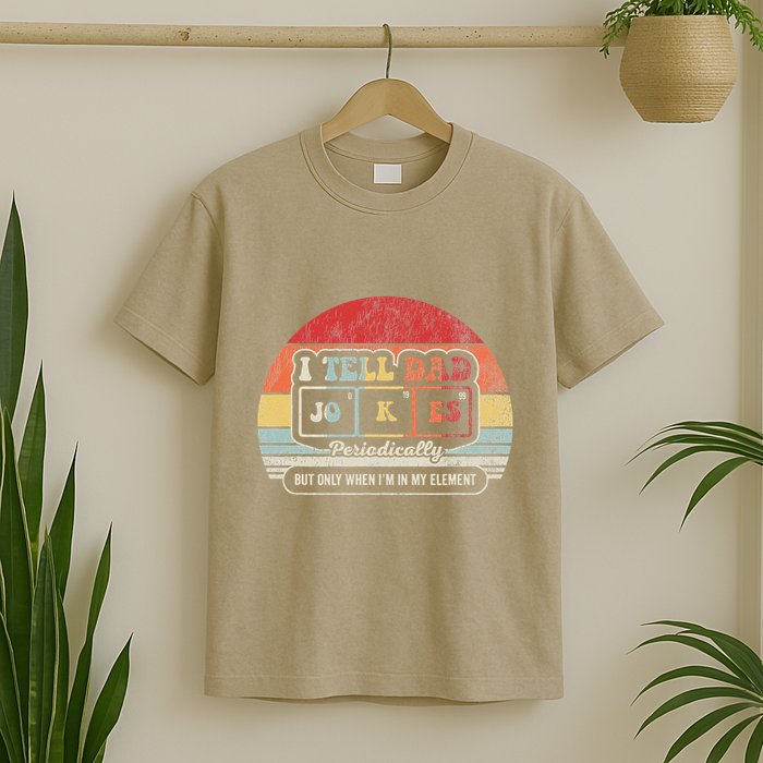 I Tell Dad Jokes Periodically Retro Style T-Shirt