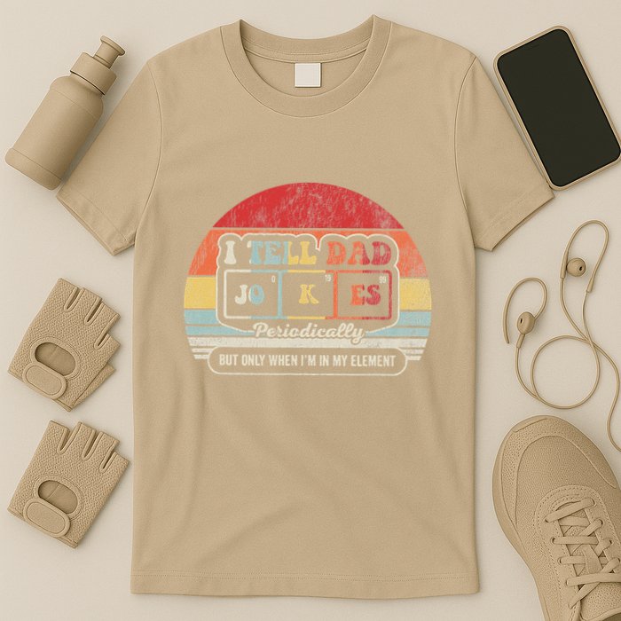 I Tell Dad Jokes Periodically Retro Style T-Shirt