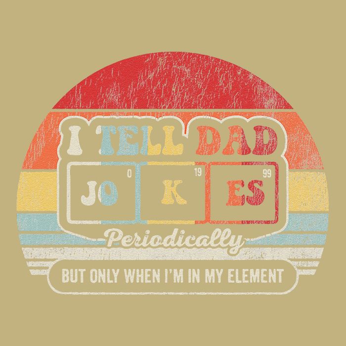 I Tell Dad Jokes Periodically Retro Style T-Shirt
