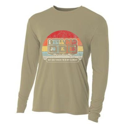I Tell Dad Jokes Periodically Retro Style Cooling Performance Long Sleeve Crew