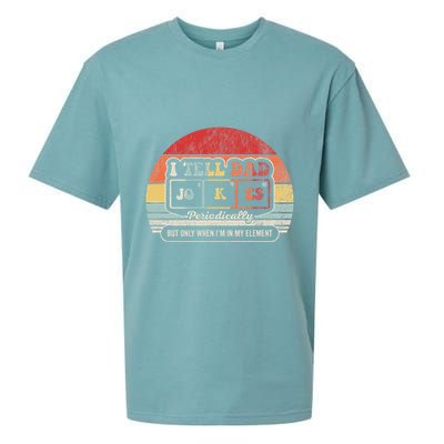 I Tell Dad Jokes Periodically Retro Style Sueded Cloud Jersey T-Shirt