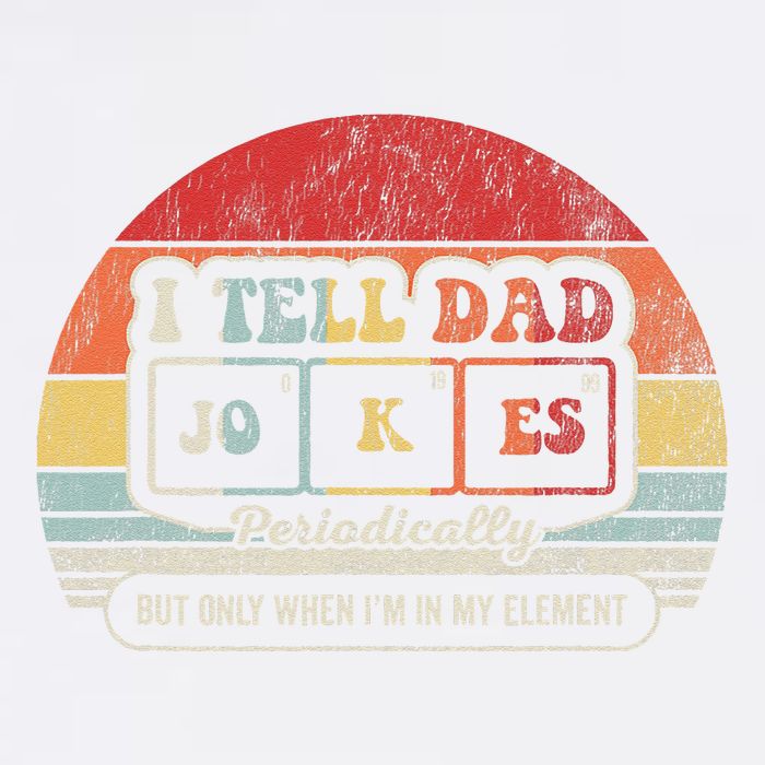 I Tell Dad Jokes Periodically Retro Style Garment-Dyed Sweatshirt