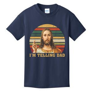 Im Telling Dad Jesus God Christian Kids T-Shirt