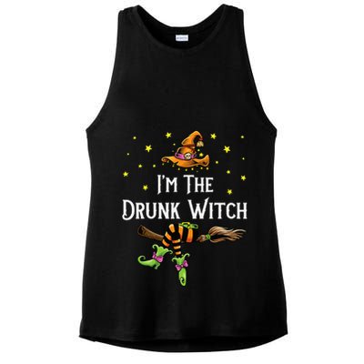 Im the Drunk Witch Halloween Matching Group Costume Ladies PosiCharge Tri-Blend Wicking Tank