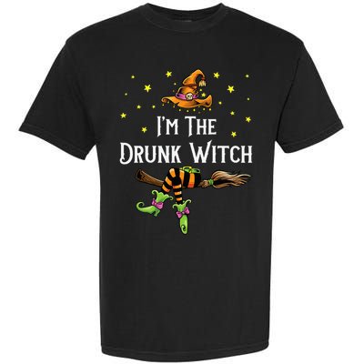 Im the Drunk Witch Halloween Matching Group Costume Garment-Dyed Heavyweight T-Shirt