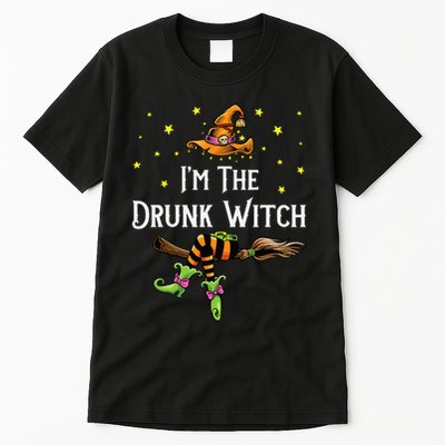 Im the Drunk Witch Halloween Matching Group Costume Tall T-Shirt