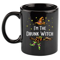 Im the Drunk Witch Halloween Matching Group Costume 11oz C Handle Ceramic Mug