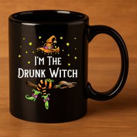 Im the Drunk Witch Halloween Matching Group Costume 11oz C Handle Ceramic Mug