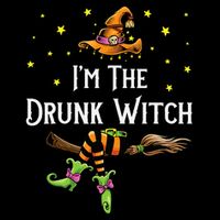 Im the Drunk Witch Halloween Matching Group Costume Drawstring Bag