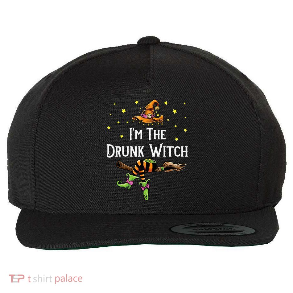 Im the Drunk Witch Halloween Matching Group Costume Wool Snapback Cap