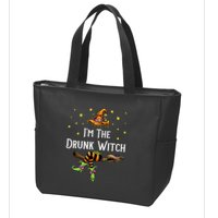 Im the Drunk Witch Halloween Matching Group Costume Zip Tote Bag