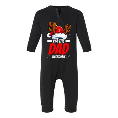 Im The Dad Reindeer Family Matching Christmas Infant Fleece One Piece