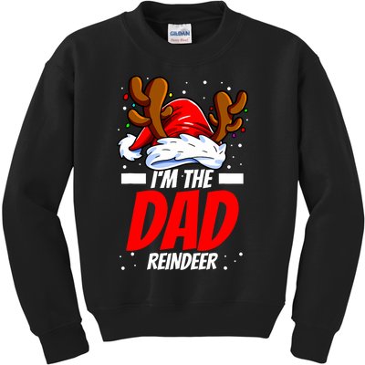 Im The Dad Reindeer Family Matching Christmas Kids Sweatshirt