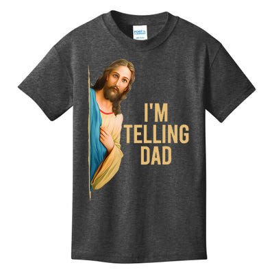 IM Telling Dad Funny Religious Christian Jesus Meme Kids T-Shirt