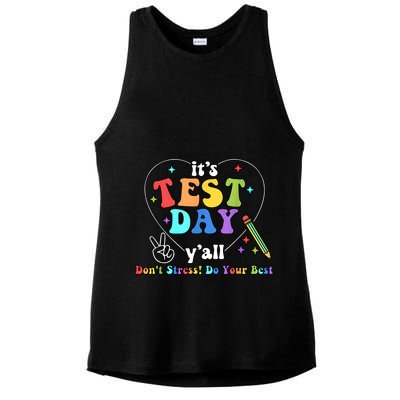 ItS Test Day YAll Funny Testing Day Ladies PosiCharge Tri-Blend Wicking Tank