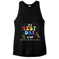ItS Test Day YAll Funny Testing Day Ladies PosiCharge Tri-Blend Wicking Tank