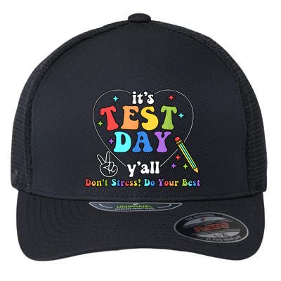 ItS Test Day YAll Funny Testing Day Flexfit Unipanel Trucker Cap