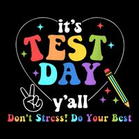 ItS Test Day YAll Funny Testing Day 7-Panel Snapback Hat