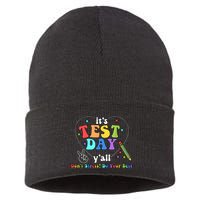 ItS Test Day YAll Funny Testing Day Sustainable Knit Beanie