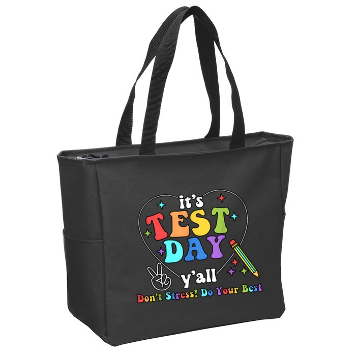ItS Test Day YAll Funny Testing Day Zip Tote Bag
