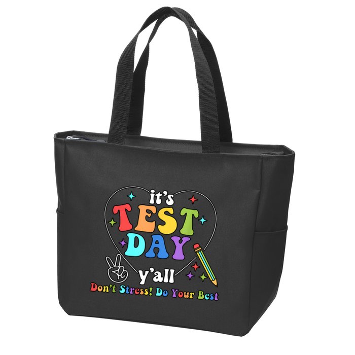 ItS Test Day YAll Funny Testing Day Zip Tote Bag