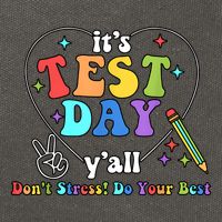 ItS Test Day YAll Funny Testing Day Cotton Canvas Backpack