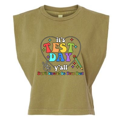 ItS Test Day YAll Funny Testing Day Garment-Dyed Women's Muscle Tee