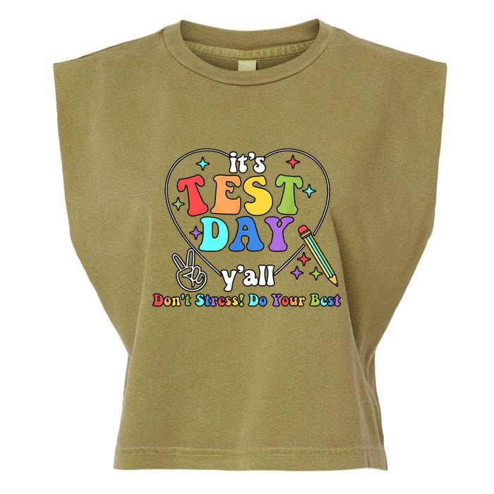 ItS Test Day YAll Funny Testing Day Garment-Dyed Women's Muscle Tee