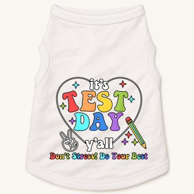 ItS Test Day YAll Funny Testing Day Doggie Tank