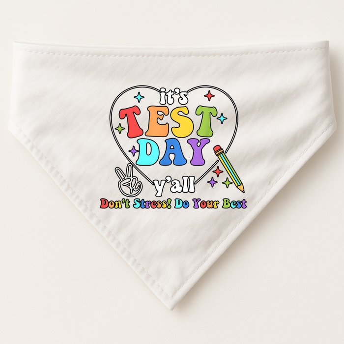 ItS Test Day YAll Funny Testing Day USA-Made Doggie Bandana
