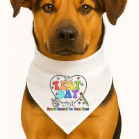 ItS Test Day YAll Funny Testing Day USA-Made Doggie Bandana
