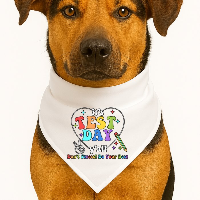 ItS Test Day YAll Funny Testing Day USA-Made Doggie Bandana