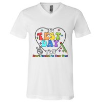 ItS Test Day YAll Funny Testing Day V-Neck T-Shirt