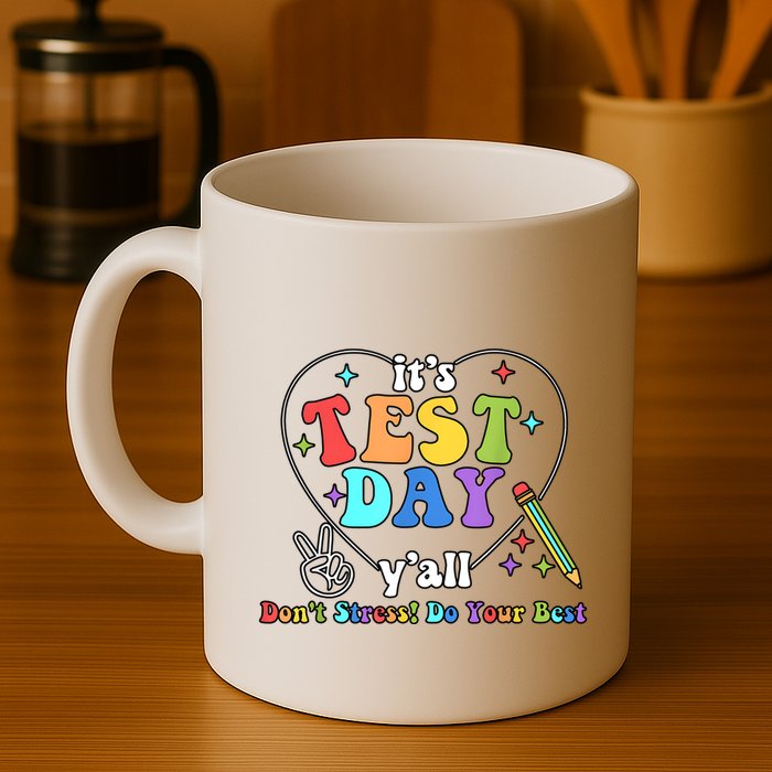 ItS Test Day YAll Funny Testing Day Mug