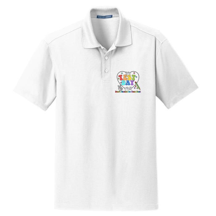 ItS Test Day YAll Funny Testing Day Dry Zone Grid Polo