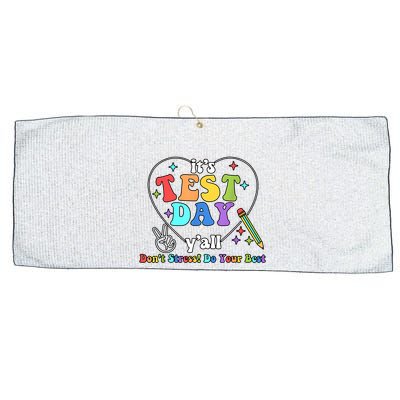 ItS Test Day YAll Funny Testing Day Large Microfiber Waffle Golf Towel