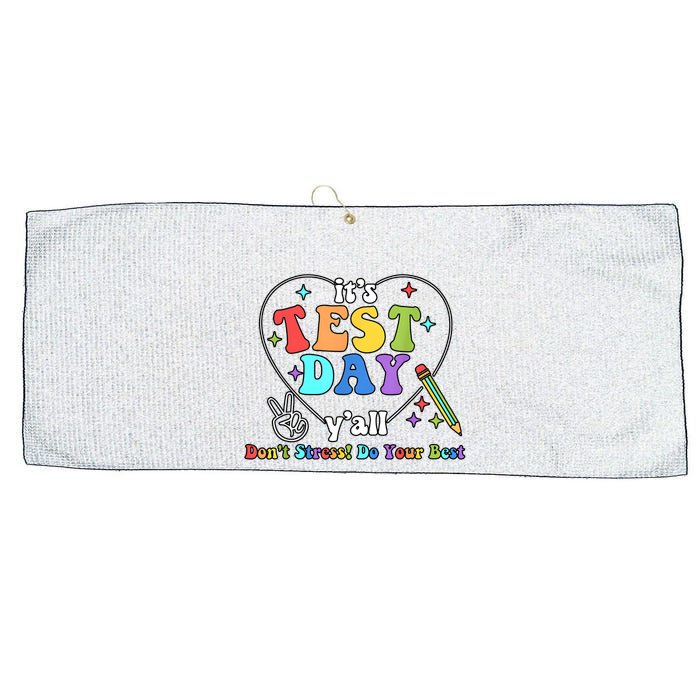 ItS Test Day YAll Funny Testing Day Large Microfiber Waffle Golf Towel