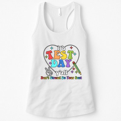 ItS Test Day YAll Funny Testing Day Womens Tank Top