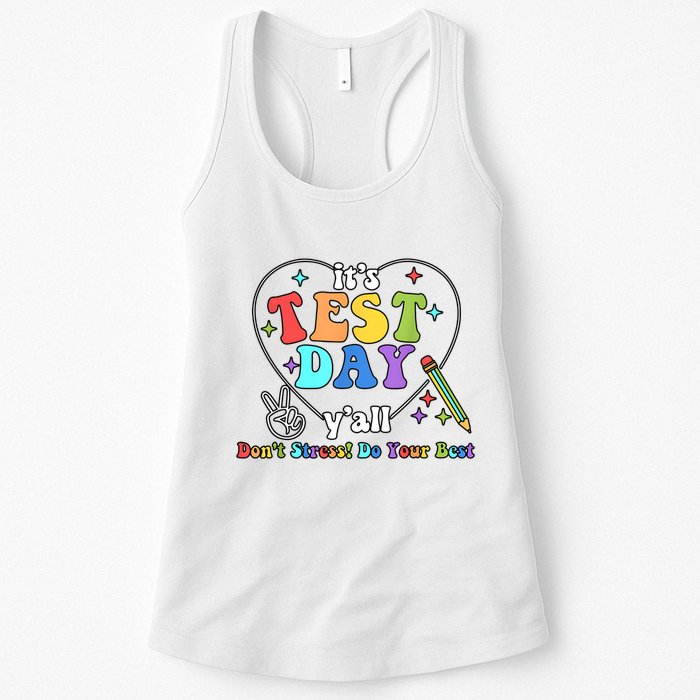 ItS Test Day YAll Funny Testing Day Womens Tank Top