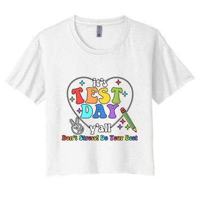 ItS Test Day YAll Funny Testing Day Crop Top