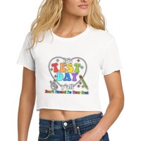 ItS Test Day YAll Funny Testing Day Crop Top