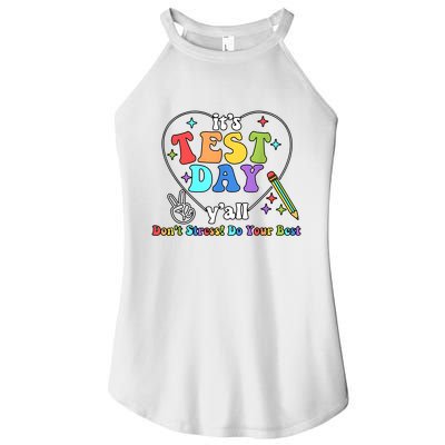 ItS Test Day YAll Funny Testing Day Women's Perfect Tri Rocker Tank