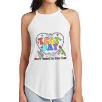 ItS Test Day YAll Funny Testing Day Women's Perfect Tri Rocker Tank