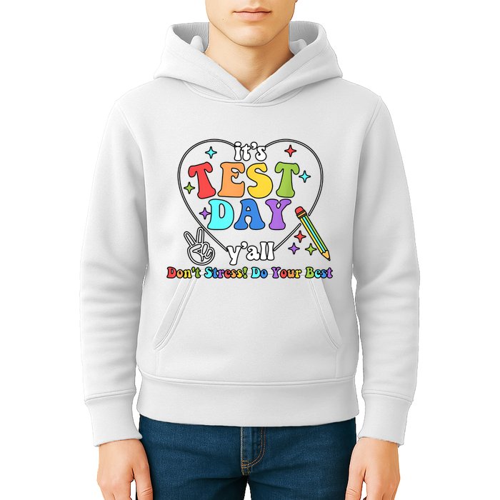 ItS Test Day YAll Funny Testing Day Kids Hoodie