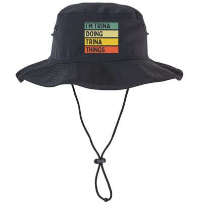 IM Trina Doing Trina Things Funny Personalized Quote Bucket Hat