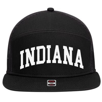 Indiana Throwback Design Classic 7 Panel Mesh Trucker Snapback Hat