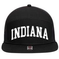 Indiana Throwback Design Classic 7 Panel Mesh Trucker Snapback Hat